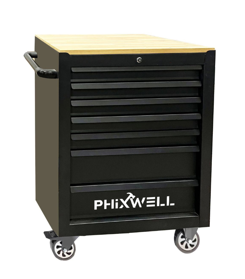 PHIXWELL 7 conportantes scrinium cum ligneo countertop