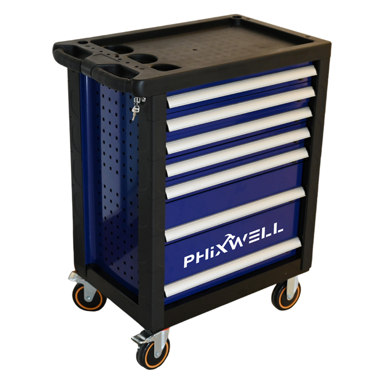 719511 PHIXWELL instrumentum scrinii 7 tegimenta cum Plastic anguli protectoribus et plateis operculum