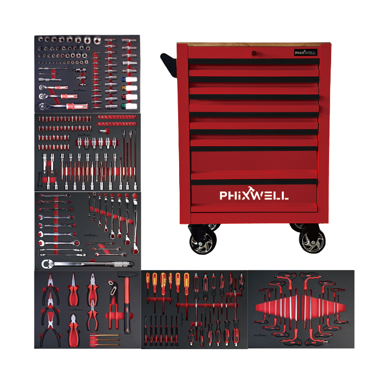 PHIXWELL 7 conportantes scrinium cum ligneo countertop
