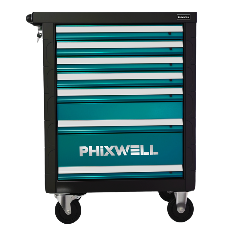 719511 PHIXWELL instrumentum scrinii 7 tegimenta cum Plastic anguli protectoribus et plateis operculum