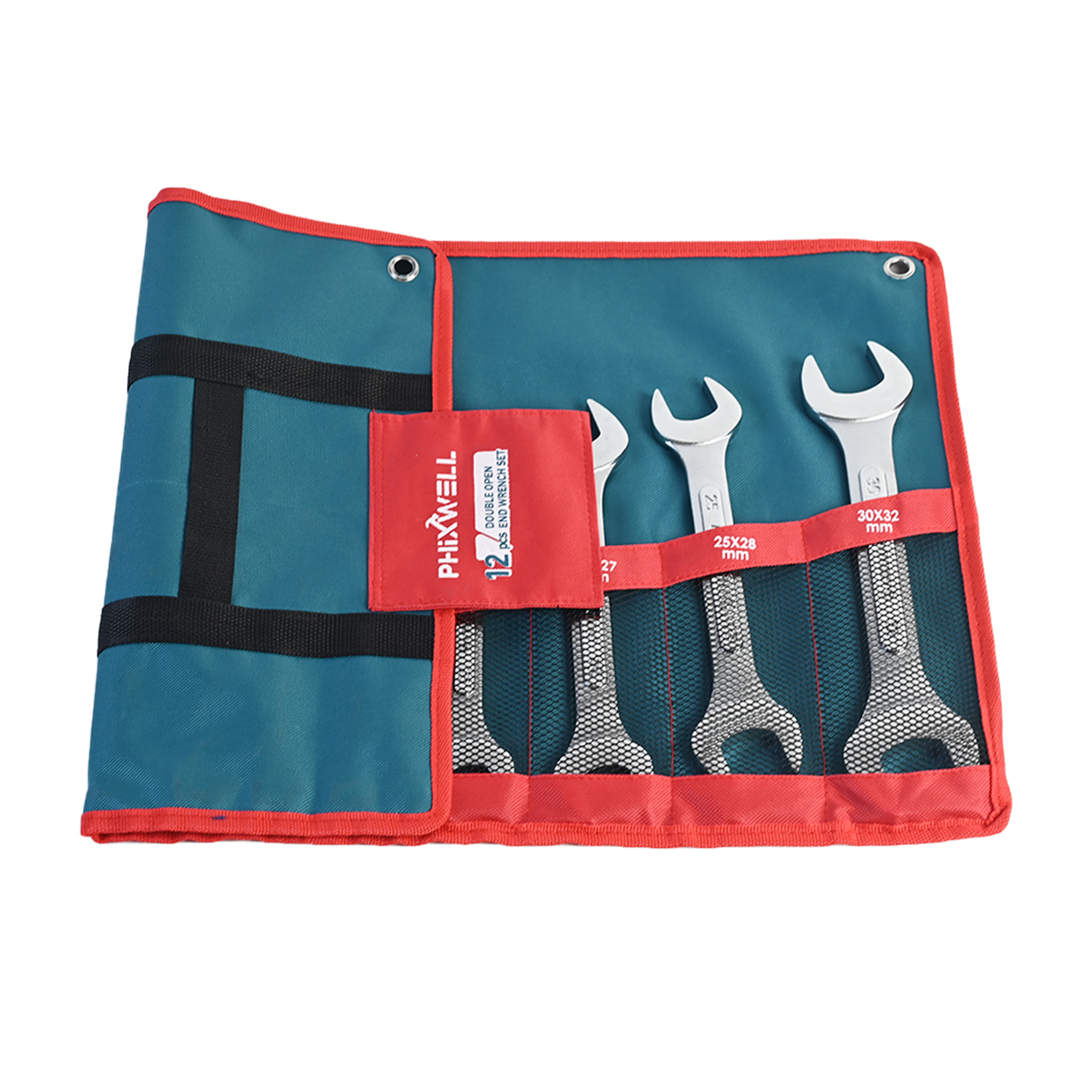 PHIXWELL 12 PCS Duplex Ribbed Wrench Set